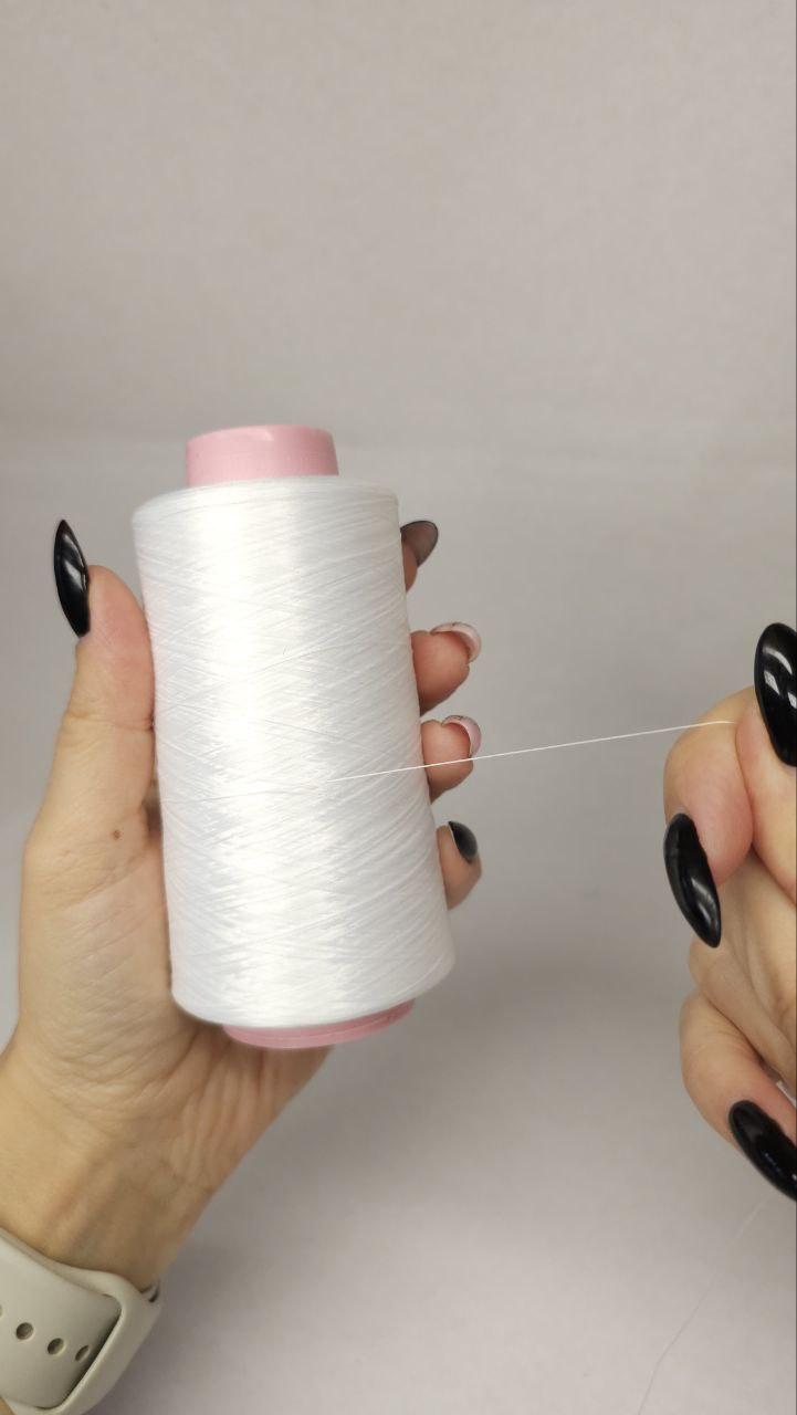 Нитки для оверлока колір "білий" 5000 м 16.7 tex