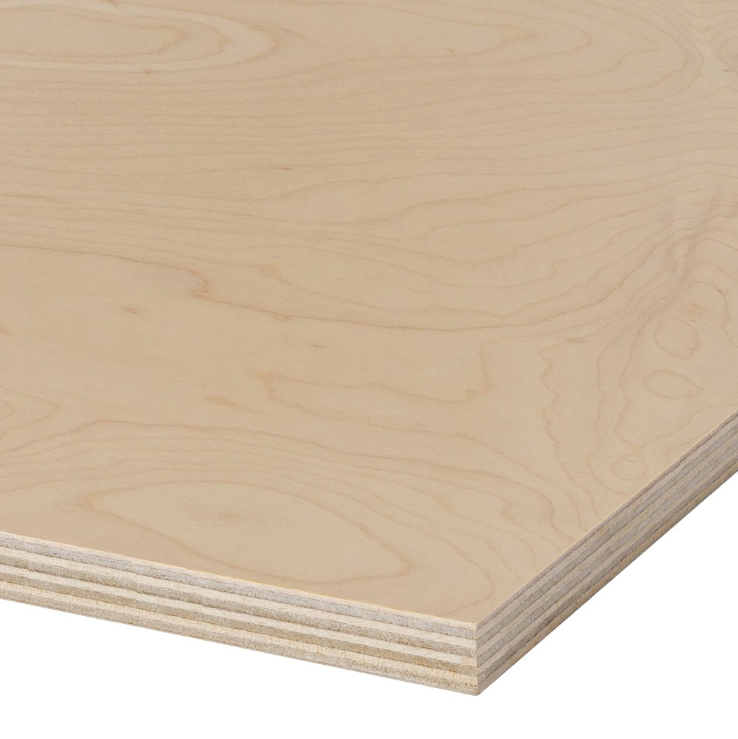 Фанера шпонована Клен 4мм 2,5х1,25м 2 сторони, фото 1