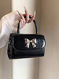 Жіноча класична сумка 1610 крос-боді через плече чорна, фото 8