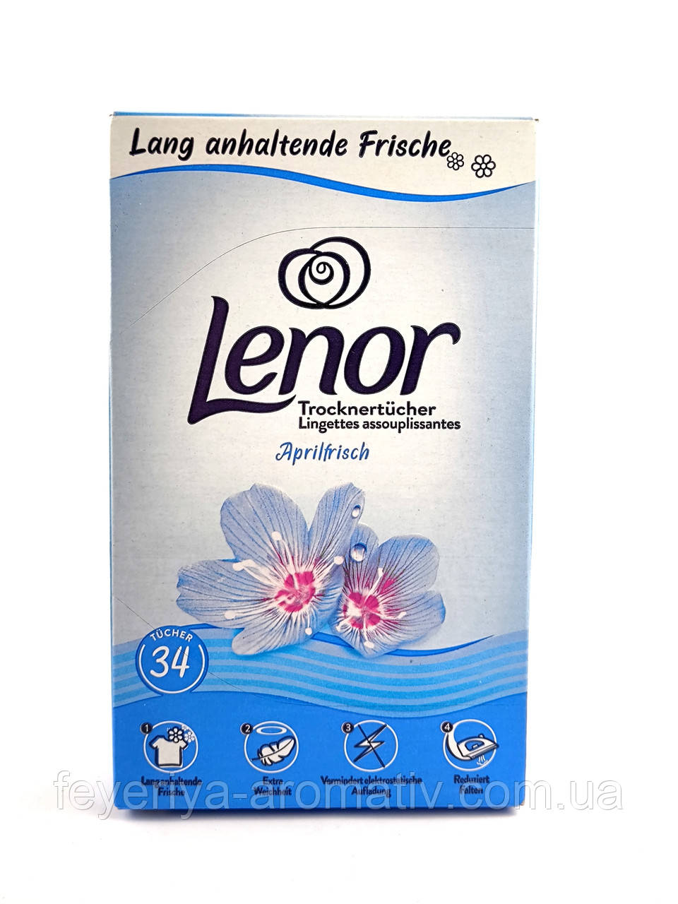 Ароматичні серветки для сушильної машини Lenor Tumble Dryer Sheets 34 шт (США)