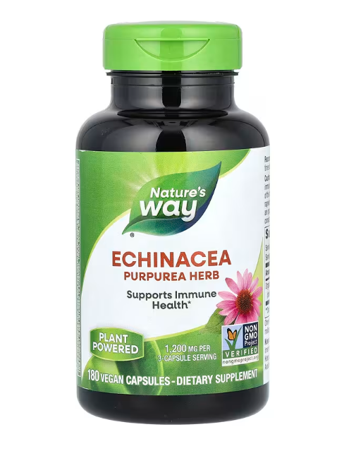 Трава ехінацеї пурпурової (Echinacea Purpurea) Nature's Way, 400 мг 180 капсул