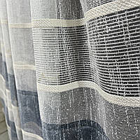 Тюль Турецький з льону у полоску 300x270 Якісна гардина з льону