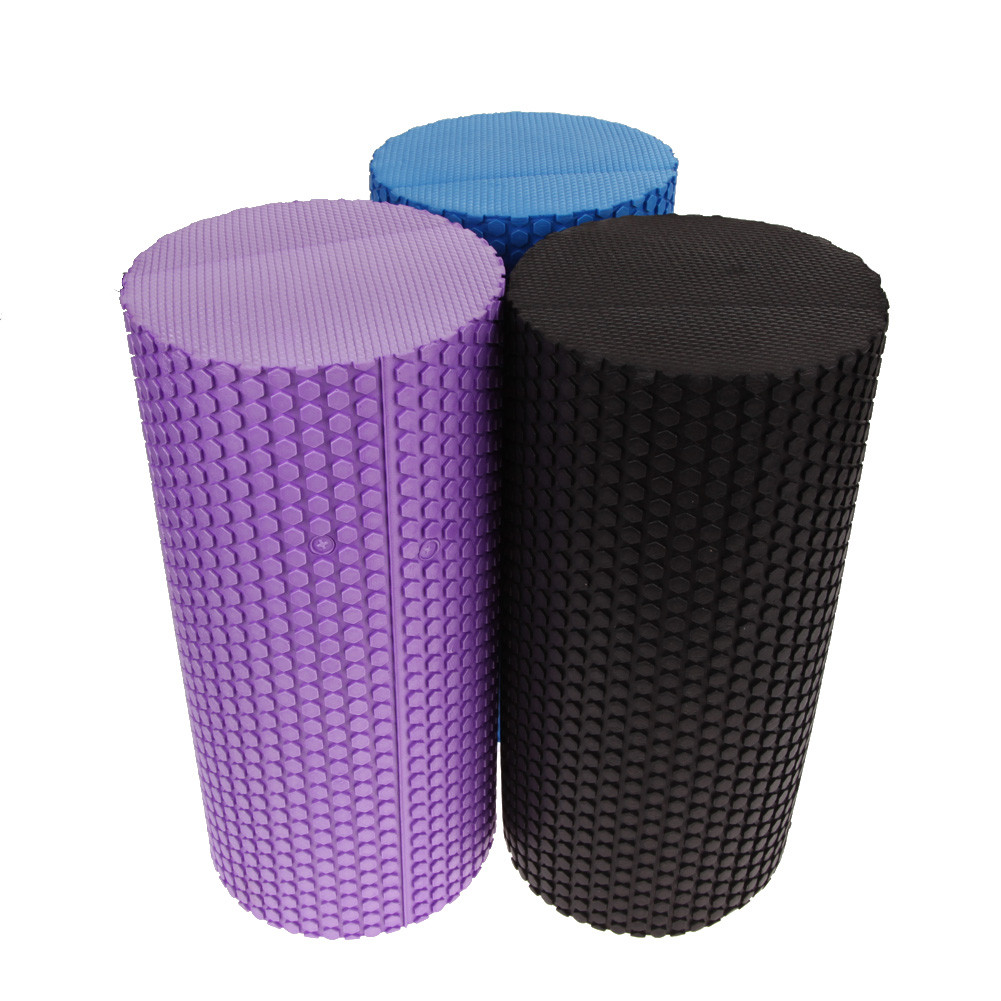 Роллер массажный для йоги, пилатеса, фитнеса (фиолетовый) - фото 4 - id-p708329661