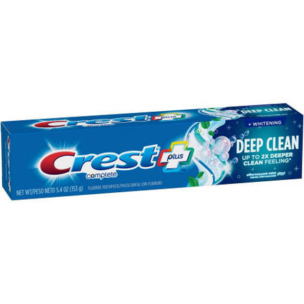 2 x Зубна паста для глибокого очищення Crest Deep clean Toothpaste 306 гр (2 x 153 гр), фото 3