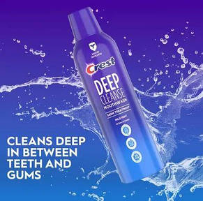 Преміумзасіб для полоскання порожнини рота Crest Deep cleanse mouthwash Germ Treatment 475ml, фото 4