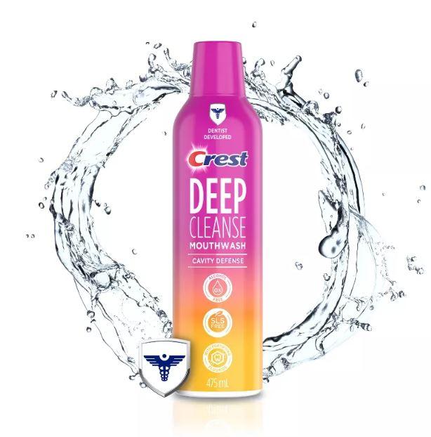 Преміумзасіб для полоскання порожнини рота Crest Deep cleanse mouthwash Cavity Defense 475ml