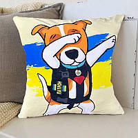 Подушка патриотическая 3D "Пес Патрон №2" 2691_E 12674 50х50 см fresh