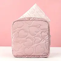 Рожеві кохання Друковані косметички для дівчат, Застібка-блискавка, Модний простий стиль, Міцні сумки