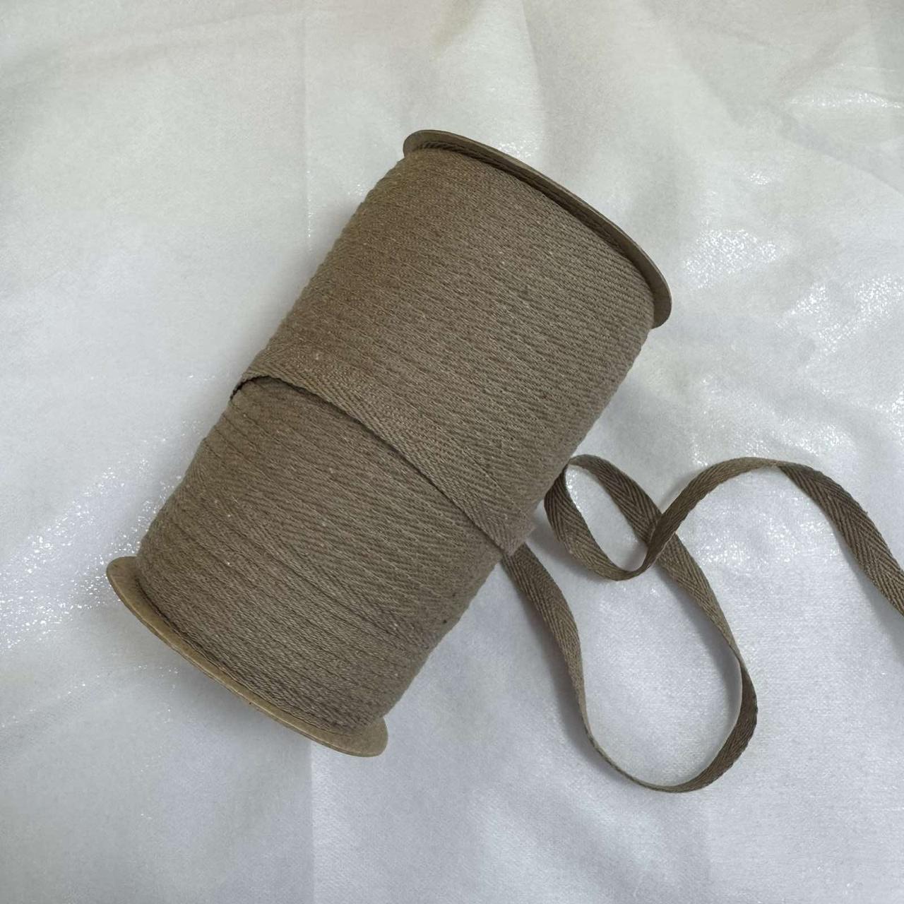 Тесьма кіперна х/б 10мм колір бежевий (уп 100м) 6622-1395 ШР