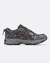 Чоловічі кросівки Asics Gel Kahana TR V2 Grey Brown Асікс Гель Кахана ТР В2 сірі кеди текстиль шкіра демісезон, фото 6