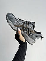 Чоловічі кросівки Asics Gel Kahana TR V2 Grey Brown Асікс Гель Кахана ТР В2 сірі кеди текстиль шкіра демісезон, фото 3