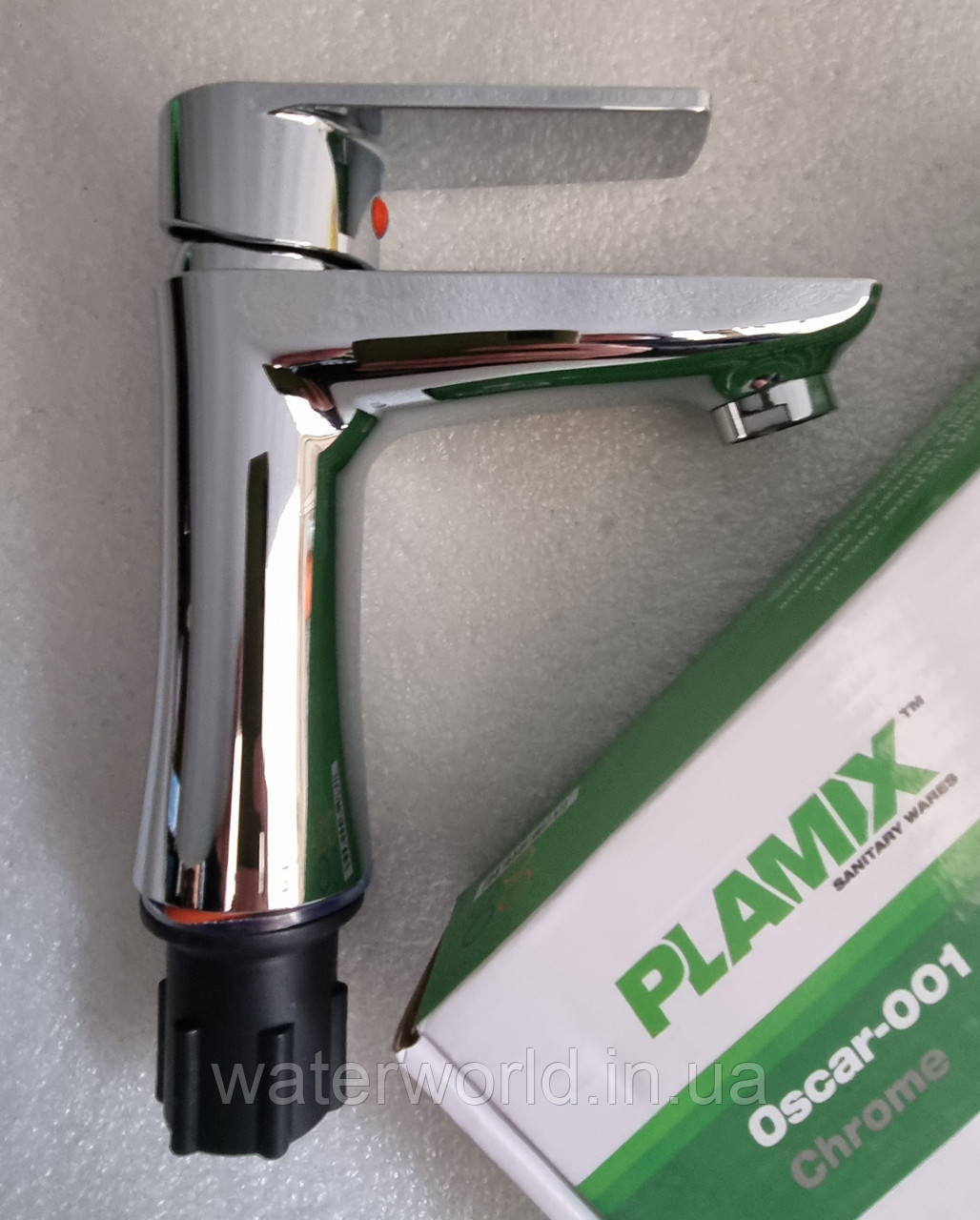 Змішувач для умивальника Plamix Oskar-001 Chrome з термопластика