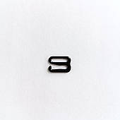 Гачок для бретелей 10мм (1000 шт), метал, чорний