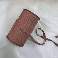 Тесьма кіперна х/б 10мм колір теракот (уп 100м)  6622-1114 ШР