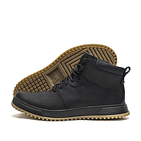 Чоловічі зимові шкіряні черевики LV black Style