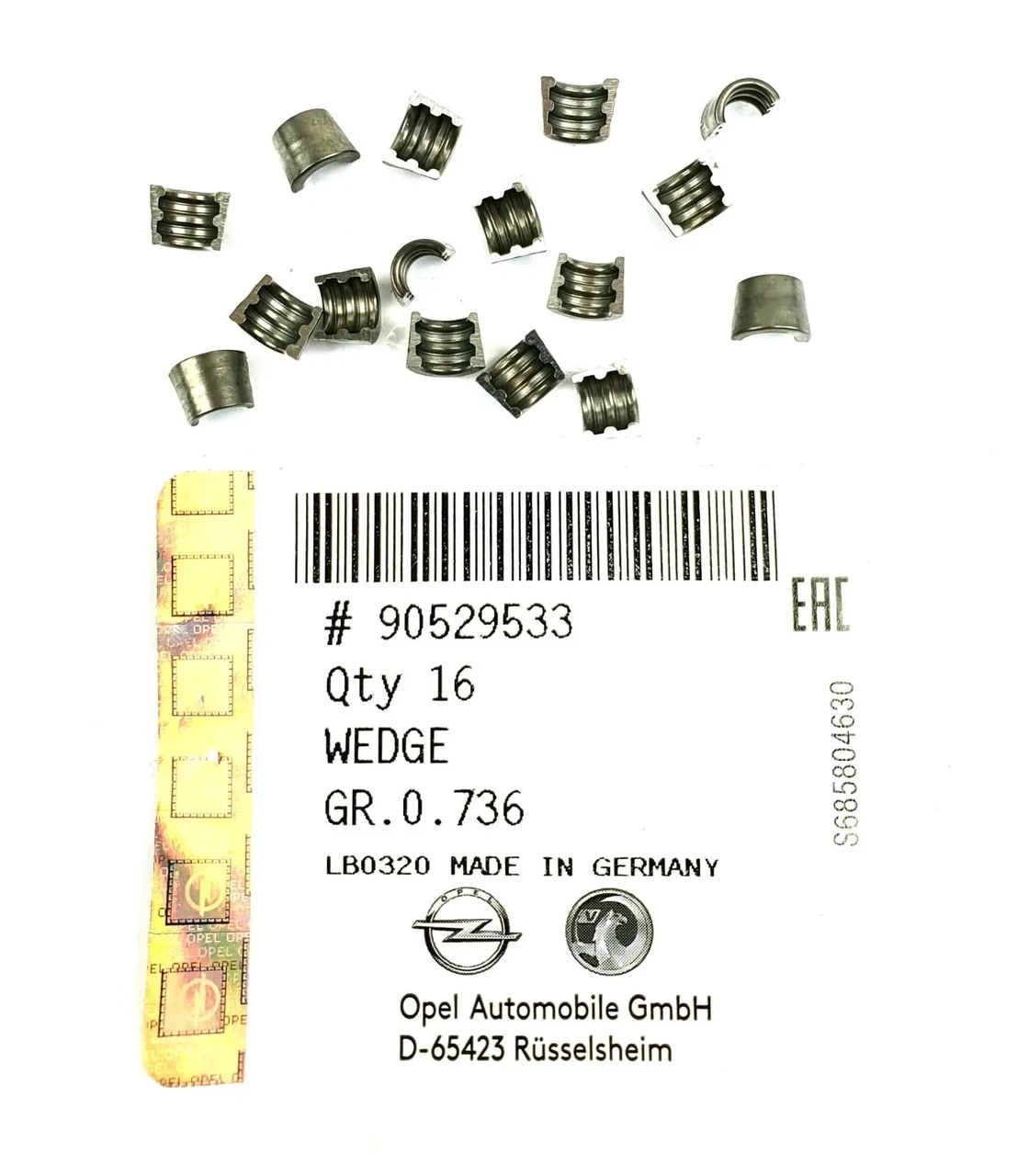 Сухарик клапана GM 90529533 для двигунів 1.0-1.8 OPEL & GM & CHEVROLET