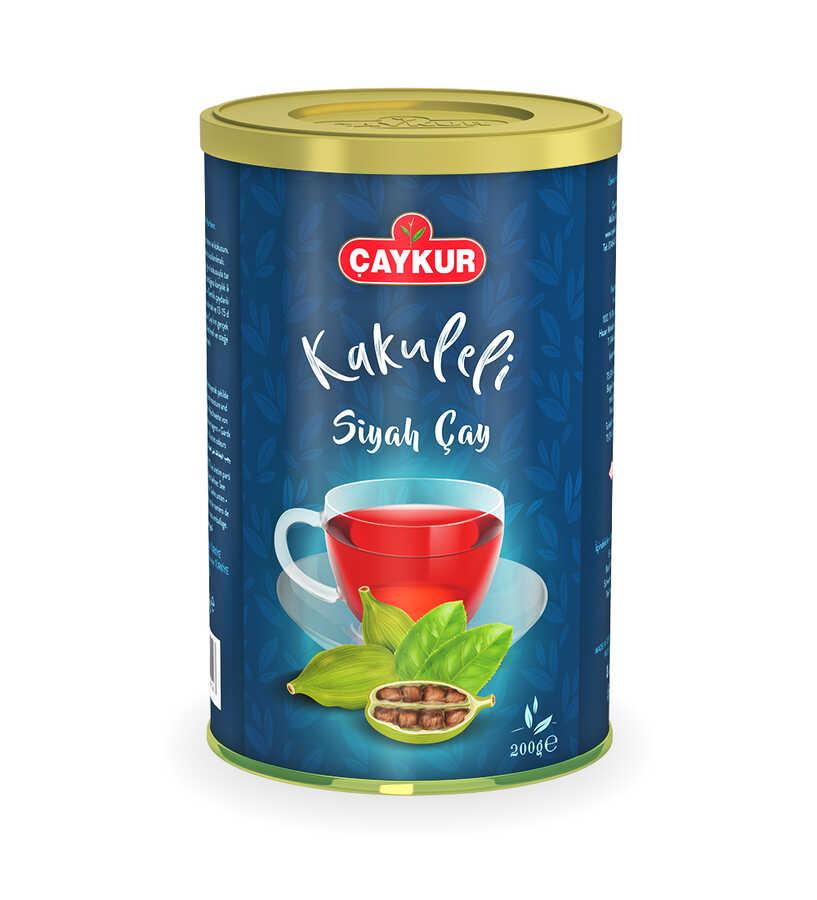 Чай чорний турецький Caykur Cardamom Black Tea елітний насичений міцний з кардамоном 200 г
