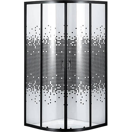Душова кабіна півкругла 90х90 Mosaic N90TB без піддона, фото 1