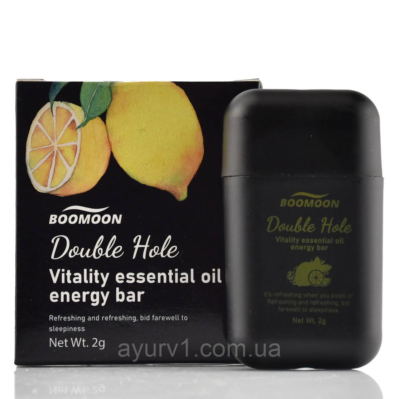 Інгалятор Double-hole Nasal Awakening Energetic energy bar Boomoon 2g Lemon