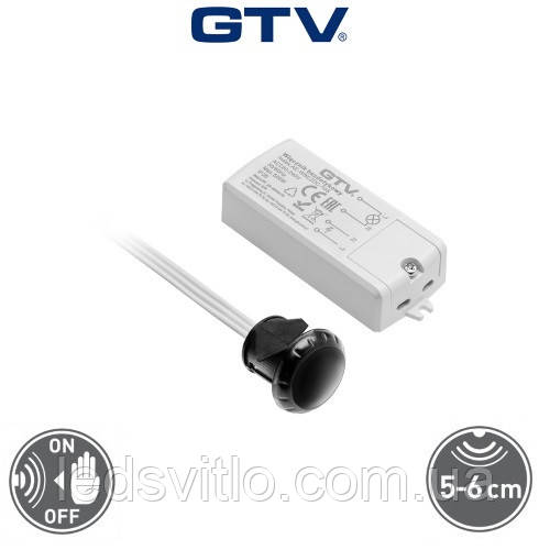 Вимикач безконтактний GTV (на помах руки) 220V 5А 500W інфрачервоний, двох режимний (накладний / врізний)