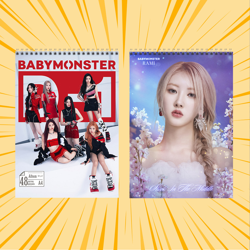 Альбом А4 для малювання 48 л. 150 гр.м² K-pop BabyMonster 022
