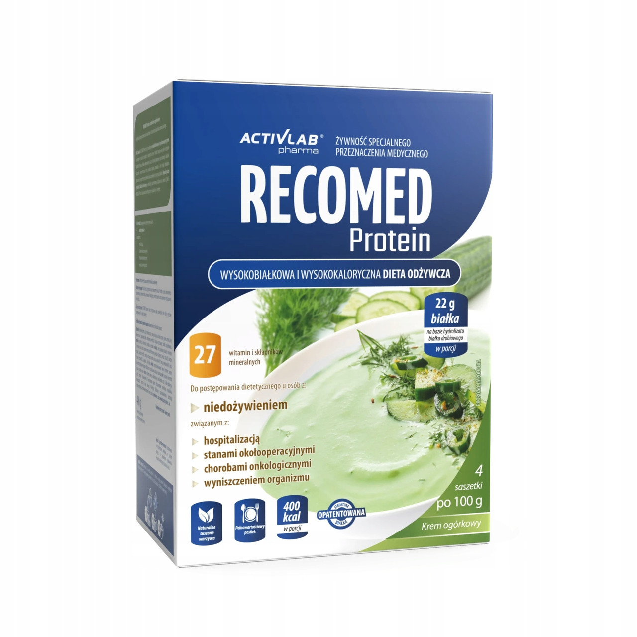 RECOMED PROTEIN огірковий крем 4х100г