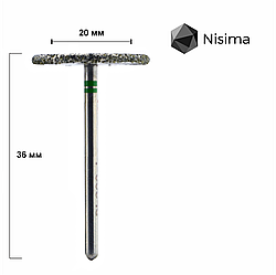 Алмазний педикюрний диск Nisima Ø 20 мм 80 гритів D_200cK