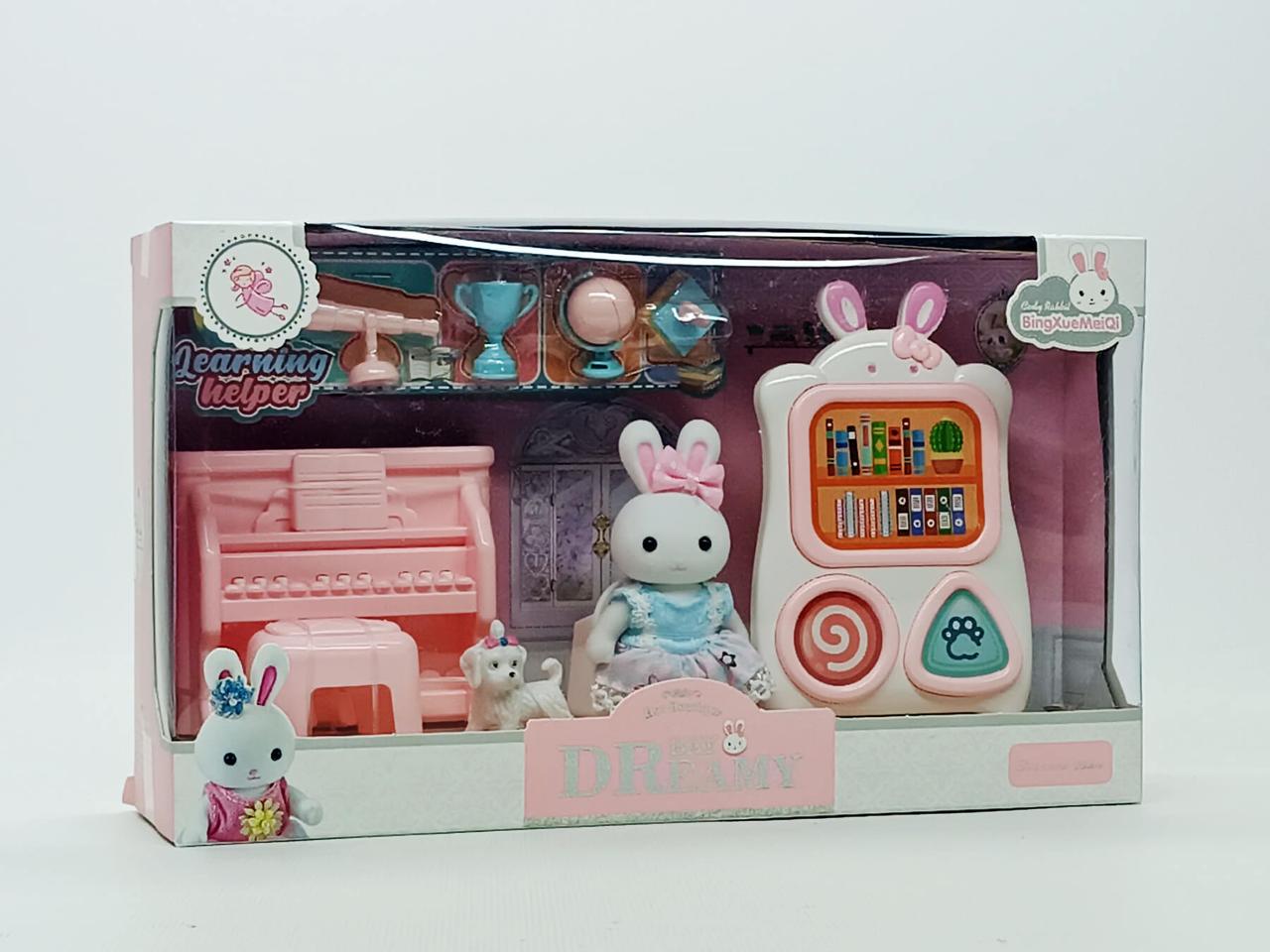 Ігровий набір Yi wu jiayu Флоксовий зайчик Bay Dreamy «Музична школа» 6670-2, фото 1