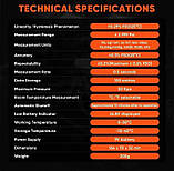 Цифровий диференціальний манометр QX-1201 (±20,68/0,001 кПа), фото 3