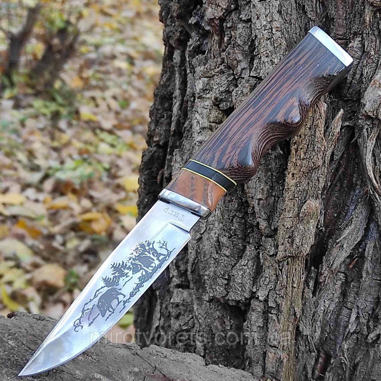 Ніж фіксований Тигр, 65х13, палісандр