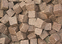 красная гранитная брусчатка колотая купить  