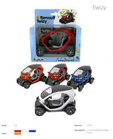 Модель електромобіль RENAULT TWIZY 5"" KT5111W метал.інерц.4кол.кор./96/