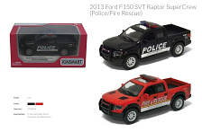 Модель пікап FORD F-150 SVT RAPTOR SUPERCREW 5"" KT5365WPR Police/Fire метал.інерц.відкр.дв.кор./96/