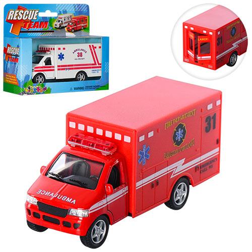 Модель вантажівка 5" KS5259W Rescue team метал.інерц.відкр. подв.кор.ш.к./96/