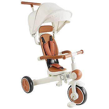 Велосипед триколісний з батьківською ручкою Best Trike (складна рама, колеса EVA, гальмо) BS-12-707