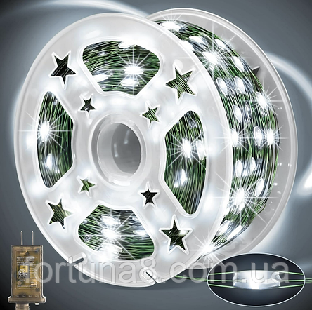 Гірлянда Роса Мішура USB, з пультом 15 м, 320 led, фото 1