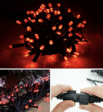 Гірлянда Професійна вулична нитка 100 led, фото 3