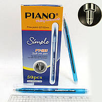 Ручка масло "Piano" "Simple" син. 50 шт. в упак. //