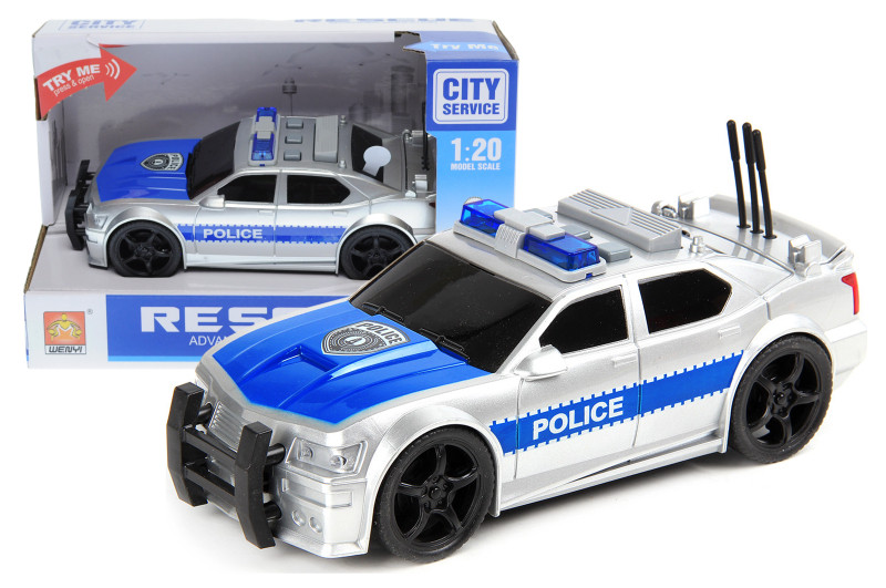 Машина "Поліція" інерційна, озвучена, зі світлом, в кор.23,5*11*15,5см /48/, фото 1