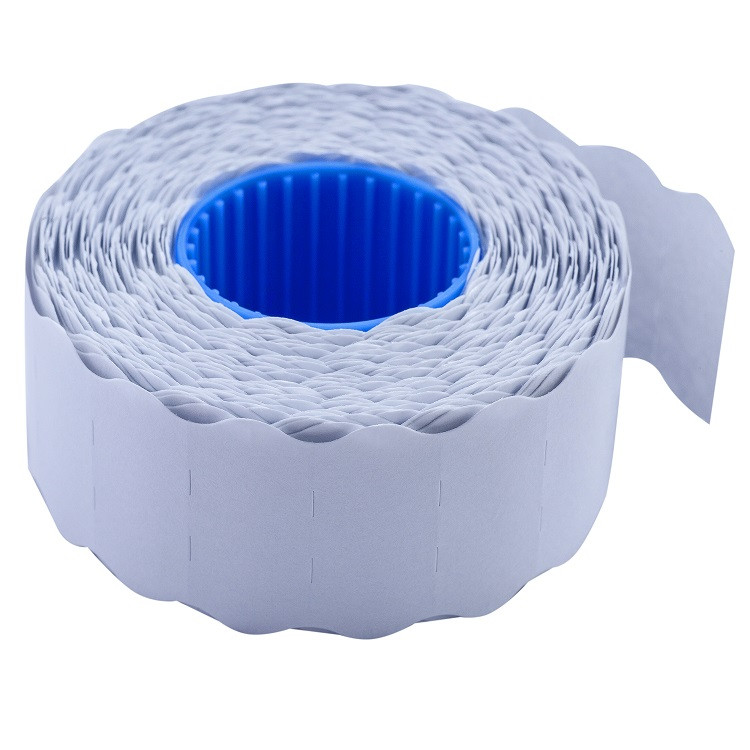 Цінник 26*12мм (1000шт, 12м), фігурний, внутрішня намотка, білий 10 шт. у уп. /10/, фото 1