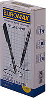 Ручка гелева "пиши-стирай" Erase Slim, чорний, 0.5 mm 12 шт. в уп. //
