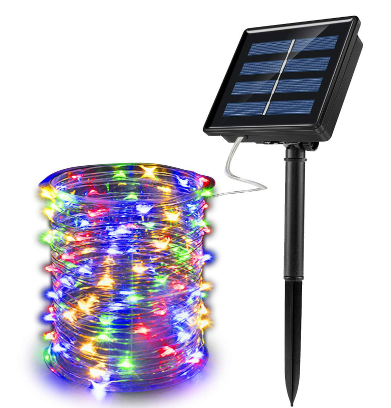 Гірлянда Крапля роси Rgb колір із сонячною панеллю 10m/100led