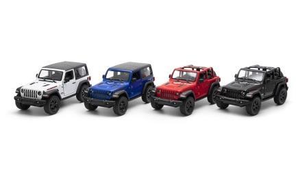 Модель джип JEEP WRANGLER 5"" KT5412W метал.інерц.відкр.дв.2в.(open&hard top) 2кол.кор./96/