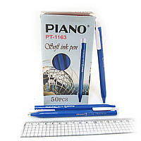 Ручка олійна автомат "Piano" синя, тригроп., 50 шт. в уп. //