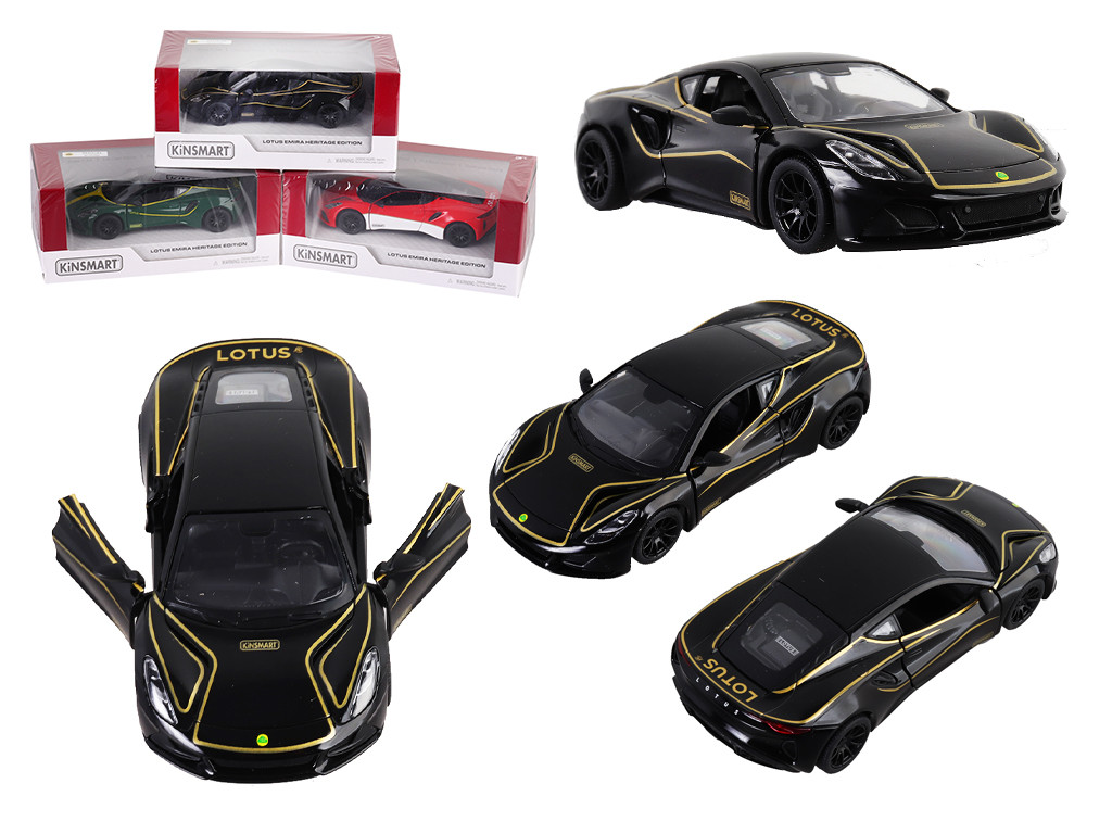 Модель легкова Lotus Emira (Heritage) 5"" KT5456W метал.інерц.відкр.дв.3кол.кор./96/