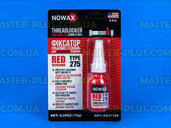 Червоний фіксатор різьби NOWAX Threadlocker 10гр - стійкий до хімії та навантажень