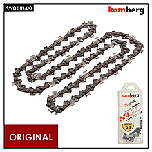 Ланцюг для бензопили Kamberg СУПЕР ЗУБ 53 ланки Крок 3/8" Товщина ланки 0.05"