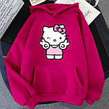 Жіноче вільне худі з принтом Hello Kitty, фото 3