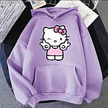 Жіноче вільне худі з принтом Hello Kitty, фото 5