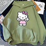 Жіноче вільне худі з принтом Hello Kitty, фото 9